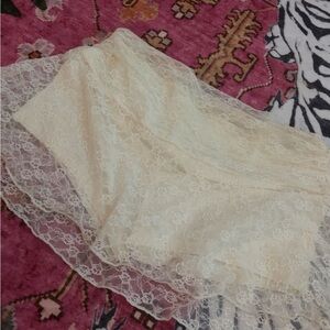 Elegant Cream Lace Women's Intimate